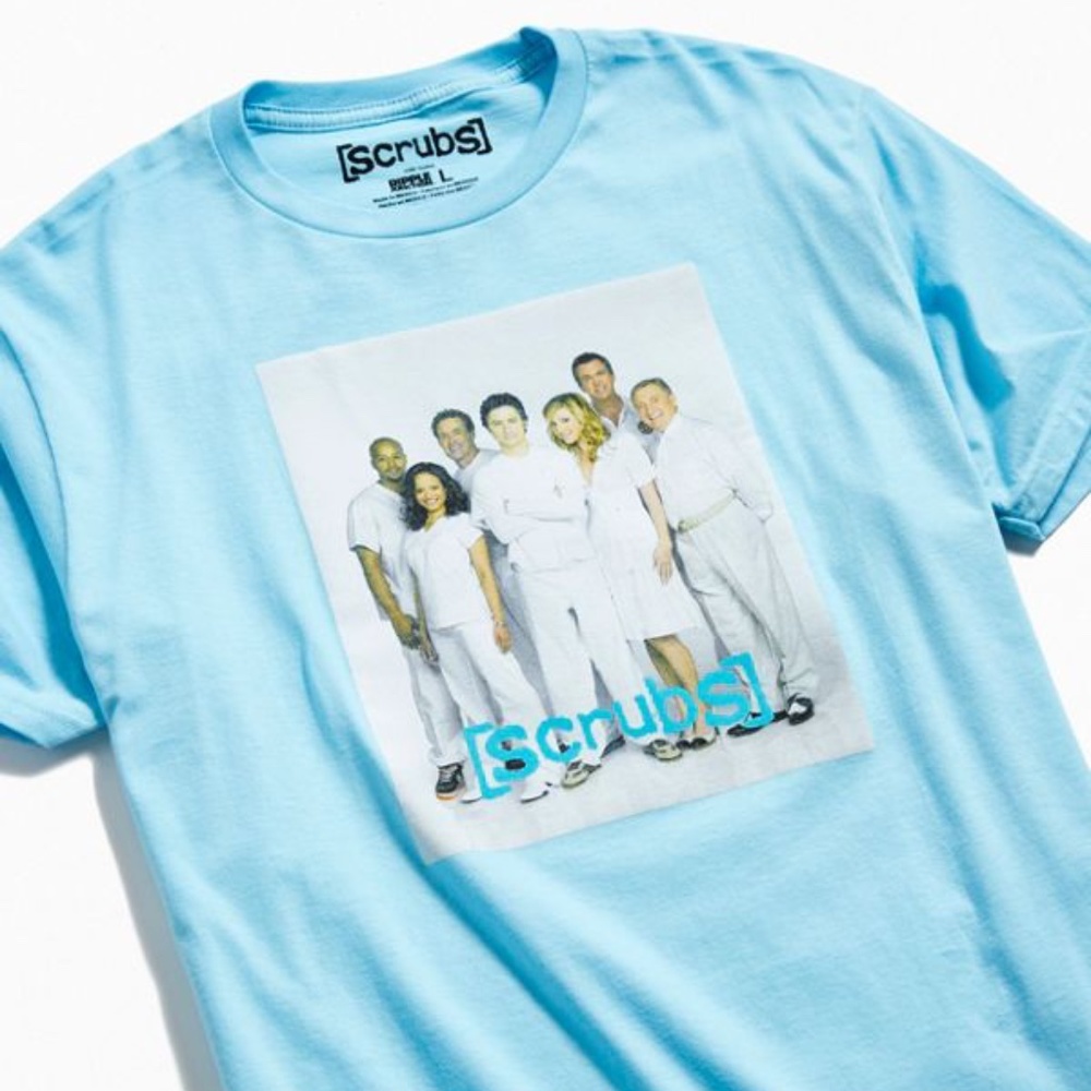 SCRUBS Blue S/S Shirt MEDIUM NWT